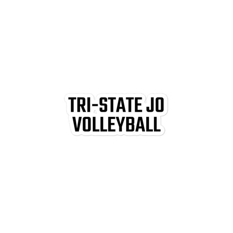 Tri-State Jo Volleyball Bubble-free stickers