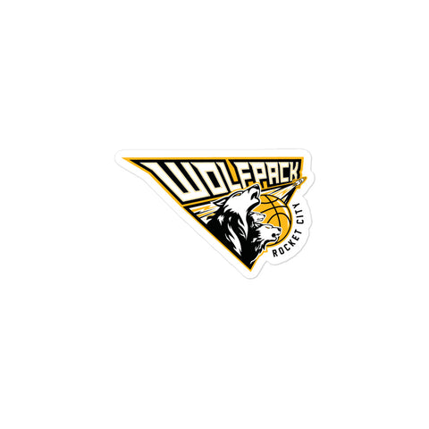 RcWolfpack Basketball Bubble-free stickers