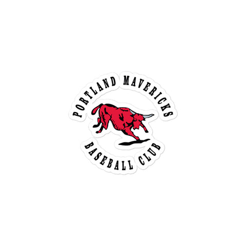 Portland Mavericks Baseball Bubble-free stickers