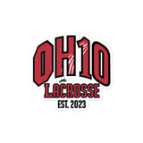 OH10 Lacrosse Bubble-free stickers