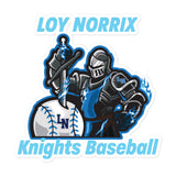 Loy Norrix Knights Baseball Bubble-free stickers
