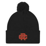 Russel County Warriors Wrestling Pom-Pom Beanie