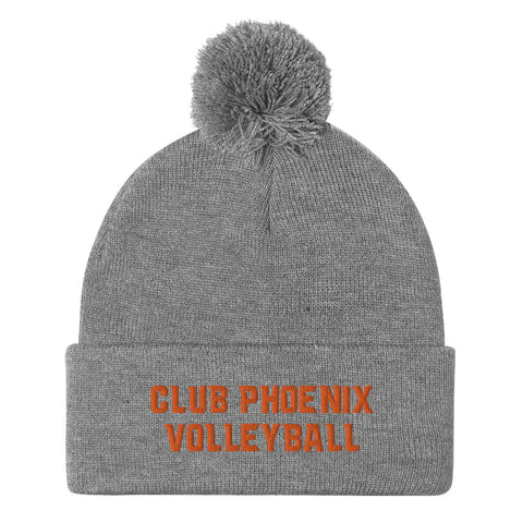 Club Phoenix Volleyball Pom-Pom Beanie