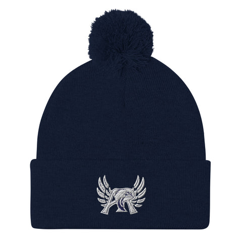 Auburn Riverside High School Wrestling Pom-Pom Beanie