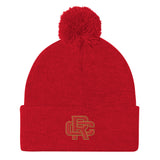 Russel County Warriors Wrestling Pom-Pom Beanie