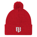 Rare Breed Flag Football Pom-Pom Beanie