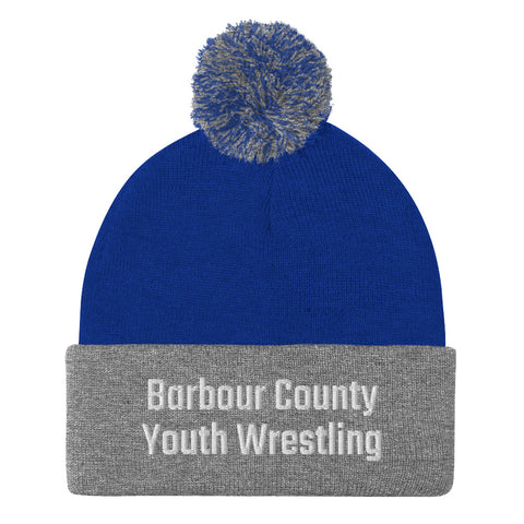 Barbour County Youth Wrestling Pom-Pom Beanie