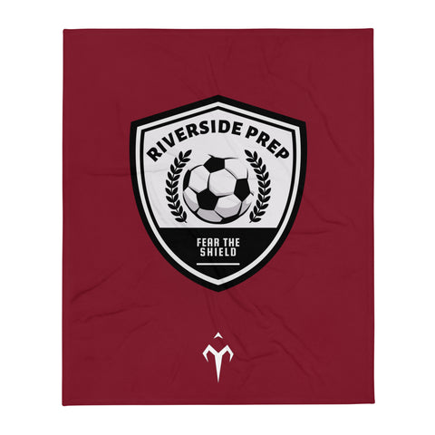 Riverside Prep Soccer Throw Blanket
