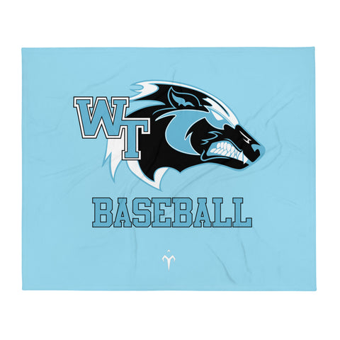 Western Tech Wolverines Throw Blanket
