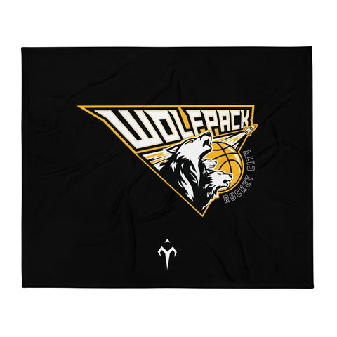 RcWolfpack Basketball Throw Blanket
