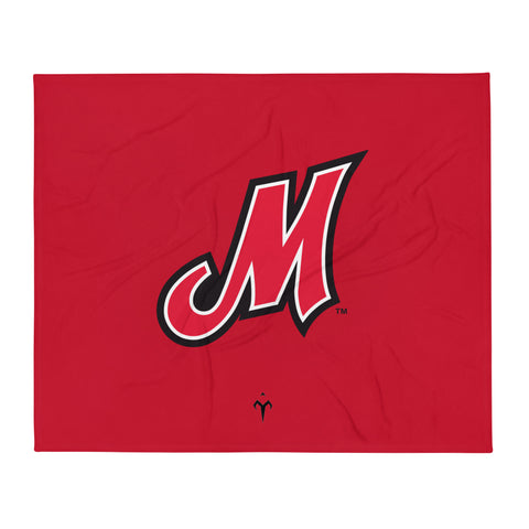 Portland Mavericks Baseball Throw Blanket