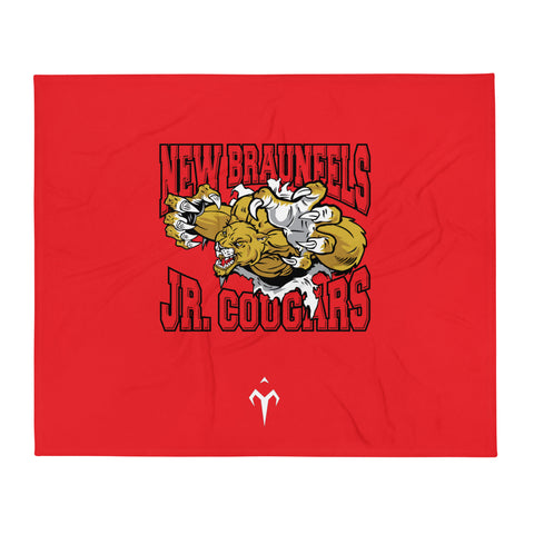 New Braunfels JR Cougars Throw Blanket
