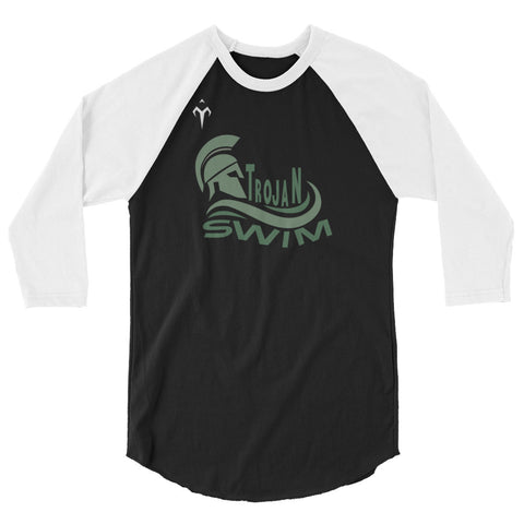 Auburn High Swim & Dive 3/4 sleeve raglan shirt