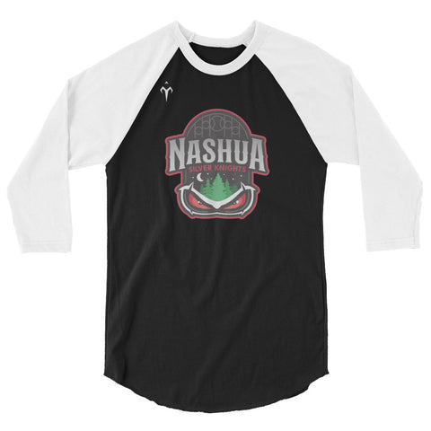 Nashua Silver Knights 3/4 sleeve raglan shirt