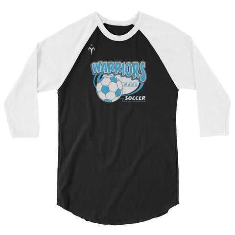 Willowbrook High School Soccer 3/4 sleeve raglan shirt