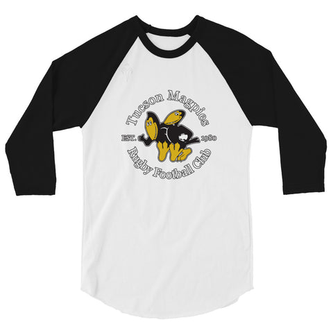 Tucson Magpies Rugby Football Club 3/4 sleeve raglan shirt