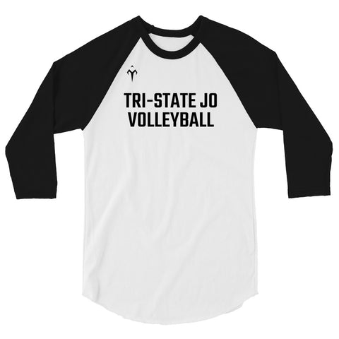 Tri-State Jo Volleyball 3/4 sleeve raglan shirt