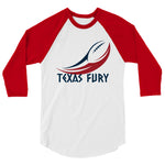 Texas fury 3/4 sleeve raglan shirt