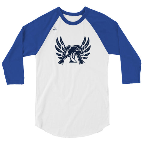 Auburn Riverside High School Wrestling 3/4 sleeve raglan shirt