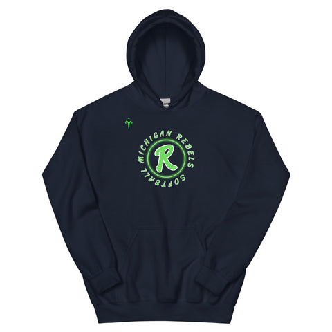 Michigan Rebels Softball Unisex Hoodie