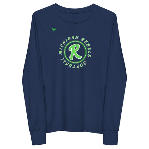 Michigan Rebels Softball Youth long sleeve tee