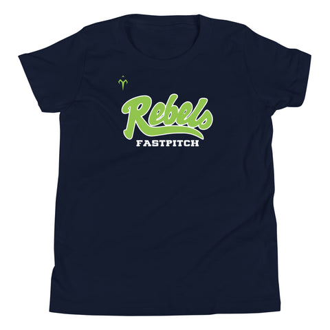 Michigan Rebels Softball Youth Short Sleeve T-Shirt