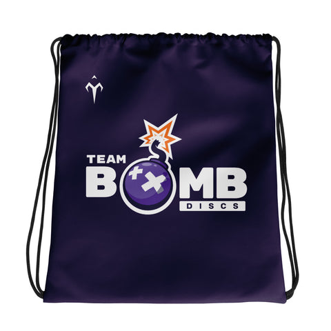 Team Bomb Discs Drawstring bag