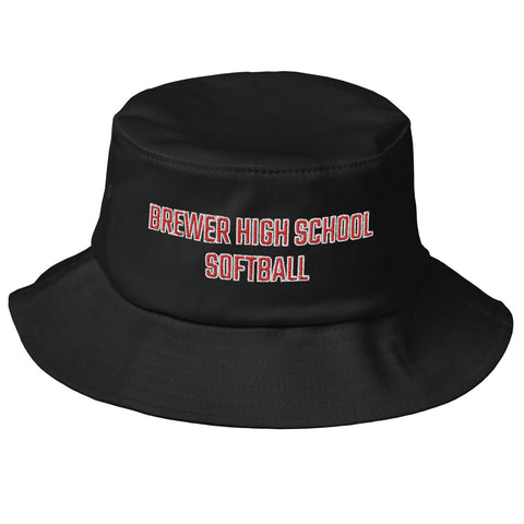 Brewer High School Softball Old School Bucket Hat