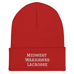 Midwest Warhawks Lacrosse Cuffed Beanie