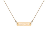#597forTY Engraved Silver Bar Chain Necklace