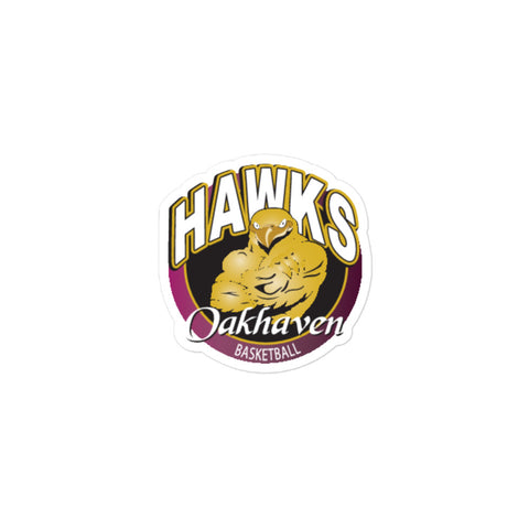 Oakhaven Boy's Basketball Bubble-free stickers