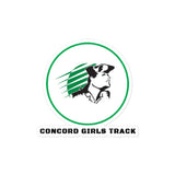 Concord Girls Track Bubble-free stickers