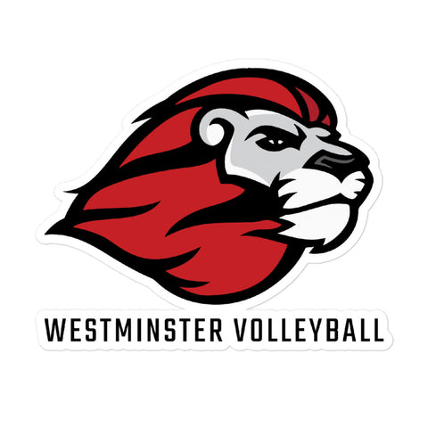 Westminster Volleyball Bubble-free stickers