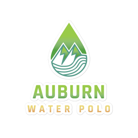 Auburn Water Polo Bubble-free stickers