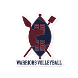 UCW Warriors Volleyball Bubble-free stickers