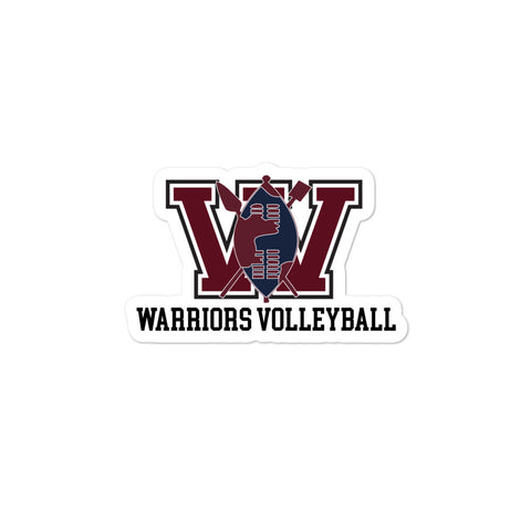 UCW Warriors Volleyball Bubble-free stickers