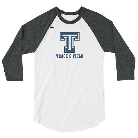 Tempe High School Track and Field 3/4 sleeve raglan shirt