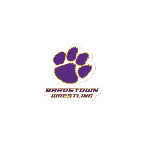 Bardstown Wrestling Bubble-free stickers