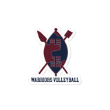 UCW Warriors Volleyball Bubble-free stickers