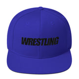 Black Wrestling Wool Blend Snapback