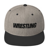 Black Wrestling Wool Blend Snapback