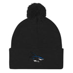 EAHS Sharks Pom Pom Knit Cap