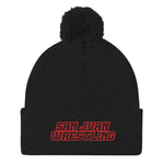 San Juan Wrestling Pom-Pom Beanie