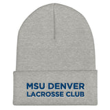 MSU Denver Lacrosse Club Cuffed Beanie
