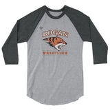 Bogan Wrestling 3/4 sleeve raglan shirt