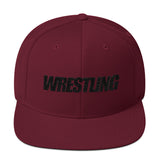 Black Wrestling Wool Blend Snapback