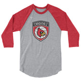 Louisville Volleyball 3/4 sleeve raglan shirt