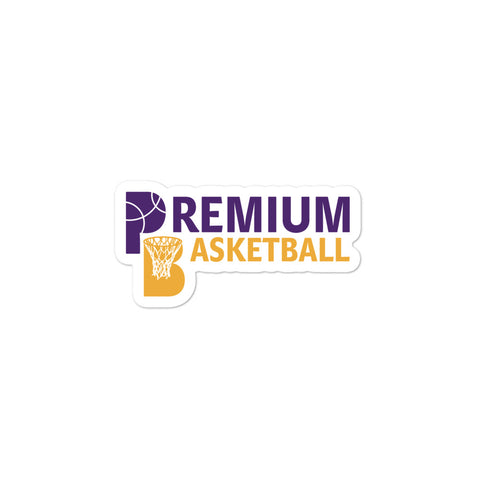 Premium Basketball Bubble-free stickers