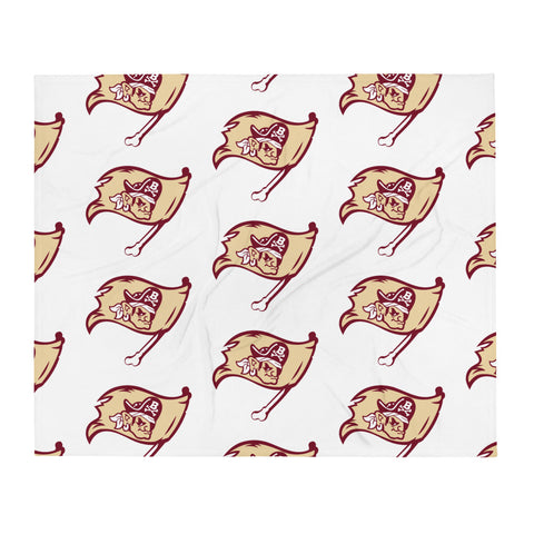 Bellflower Wrestling Throw Blanket