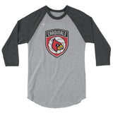 Louisville Volleyball 3/4 sleeve raglan shirt